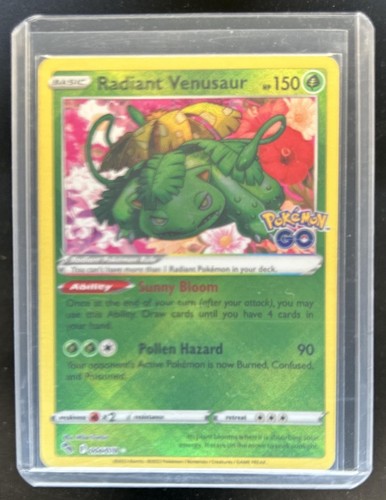 2022 Pokemon SWSH Pokemon GO Radiant Venusaur #004/078