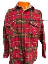Vintage Woolrich Tartan Plaid Lumberjack Shirt Men XL Wool Nylon Made In USA 60s