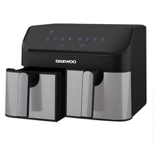 Daewoo 9L Digital Dual Air Fryer Oven Smart Sync Double Basket 4.5L Drawer Large