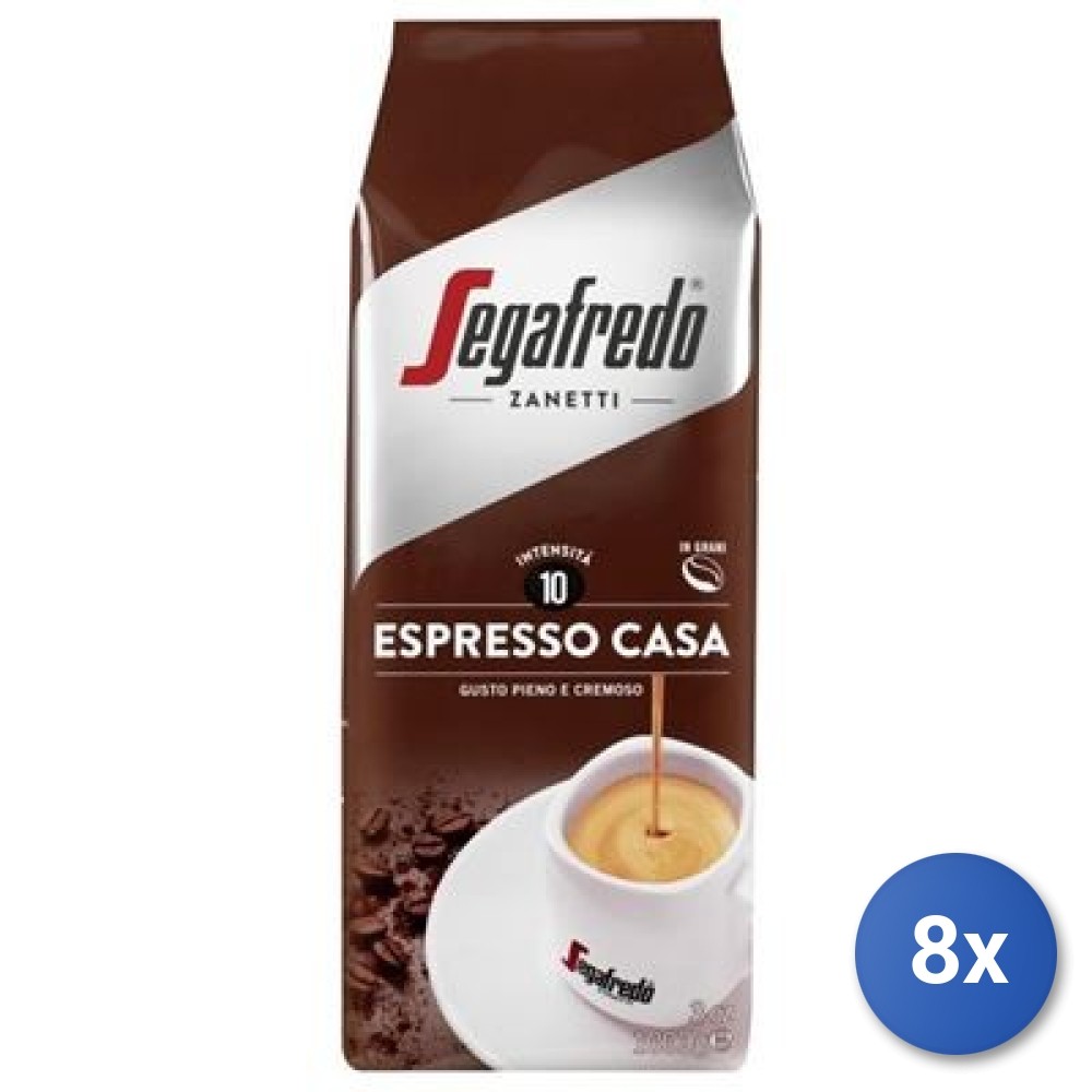 8X Multipack Segafredo Coffee Beans 1 Kg Espresso Home
