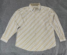 Brooklyn Express Men's XL Striped Long Sleeve Shirt