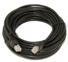40ft Cat5E Ethernet RJ45 Patch Cable  Stranded  Snagless Booted  BLACK