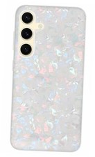 A-Focus Galaxy S24 Case Pearl Bling for Girls Women, Cute Luxury pearl colorful