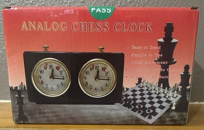 Mechanical Analog Chess Clock Timer (Black)