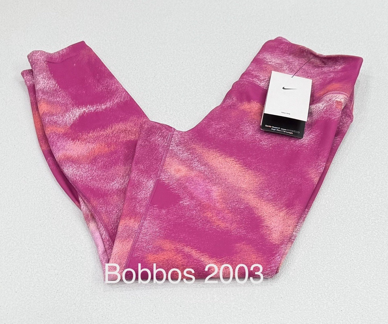 Nike Women's High Rise 7/8 Length Printed Leggings, Hot Fuchsia, Size S