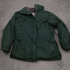 Vintage North Face Jacket Womens Large Green Forest Service Outdoor Made In USA