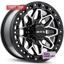 One 20inch Gloss Black Offroad Alloy Wheels 8lug Rim For Gmc Sierra 2500 Hd R74