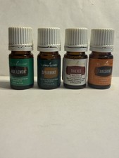 YOUNG LIVING ESSENTIAL OIL VARIETY LOT, 4-5MIL BOTTLES