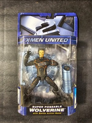 Super Poseable Wolverine X-Men United 2003 MARVEL COMICS Legends Toy Biz NEW