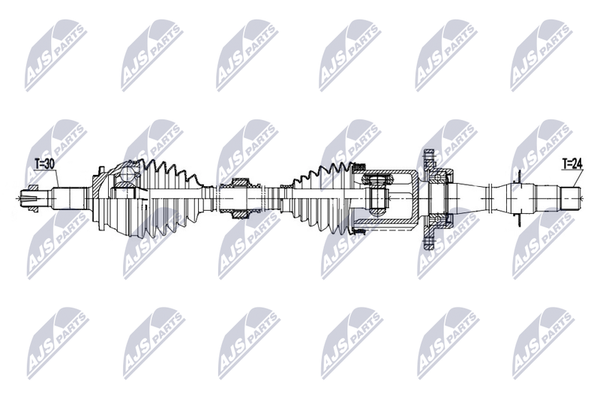 Nty NPW-TY-193 Antriebswelle Vorne Rechts FüR Toyota-image