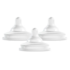 Nursh Curve Silicone Baby Bottle Nipples - Food-Grade Silicone Bottle Nipples...