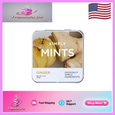 Ginger Oil Mints - 180 All-Natural Breath Fresheners,  & Aspartame-Free