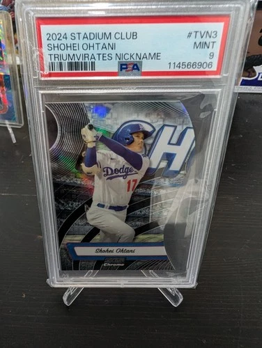 2024 Stadium Club Chrome Shohei Ohtani Triumvirates Nickname PSA 9 #TVN3