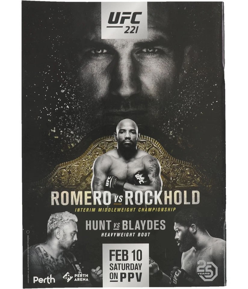 UFC Unisex 220 Miocic vs Ngannou Official Program, Blue, One Size - Image 2 of 4