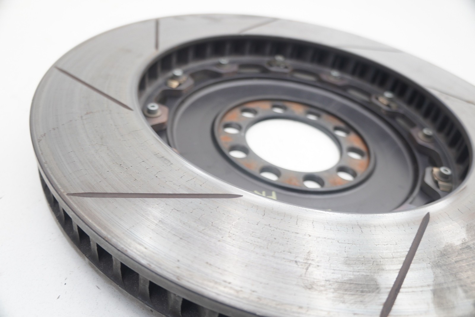 Set 2 Front Disc Brake Rotor Slotted GiroDisc Race Ferrari 458 Challenge 2015