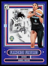 2025 Donruss WNBA Angel Reese #5 BASKETBALL CARD Sky Franchise Press Proof Blue