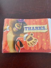 Madagascar Circus Birthday Party Thank You Notes w/ Envelopes 8 count NEW