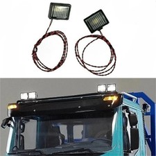 LED 1 Paar Suchscheinwerfer Für 1/14 Tamiya RC LKW Anhänger Kipper IVECO