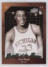 2009 Upper Deck Greats of the Game Numbered to 199 /199 Cazzie Russell #23 04ys