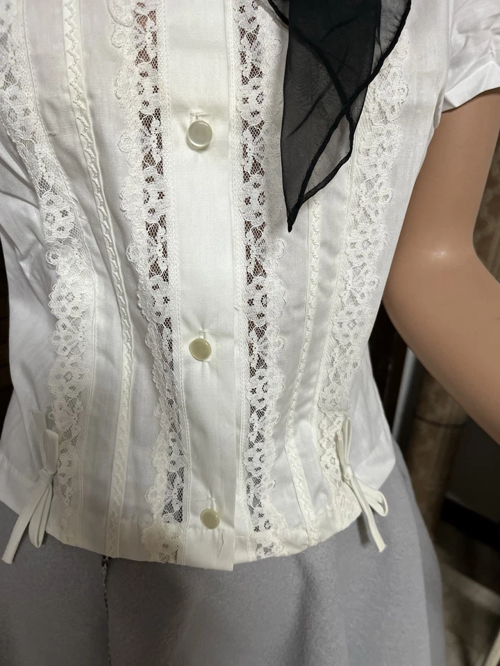 Retro ROCK A BILLY POODLE SKIRT 4 Pc. OUTFIT Never Wore-Size S-M Hem Sweep 210”! - Image 4 of 4