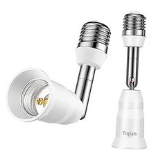 E6/E7 Light Socket Extender, 4.5 Inch Extension,Adjustable Vertical 2