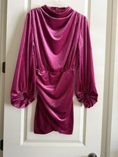 SHEIN Women’s Dress. Size Small. Dark Pink Color. Long Sleeved. 