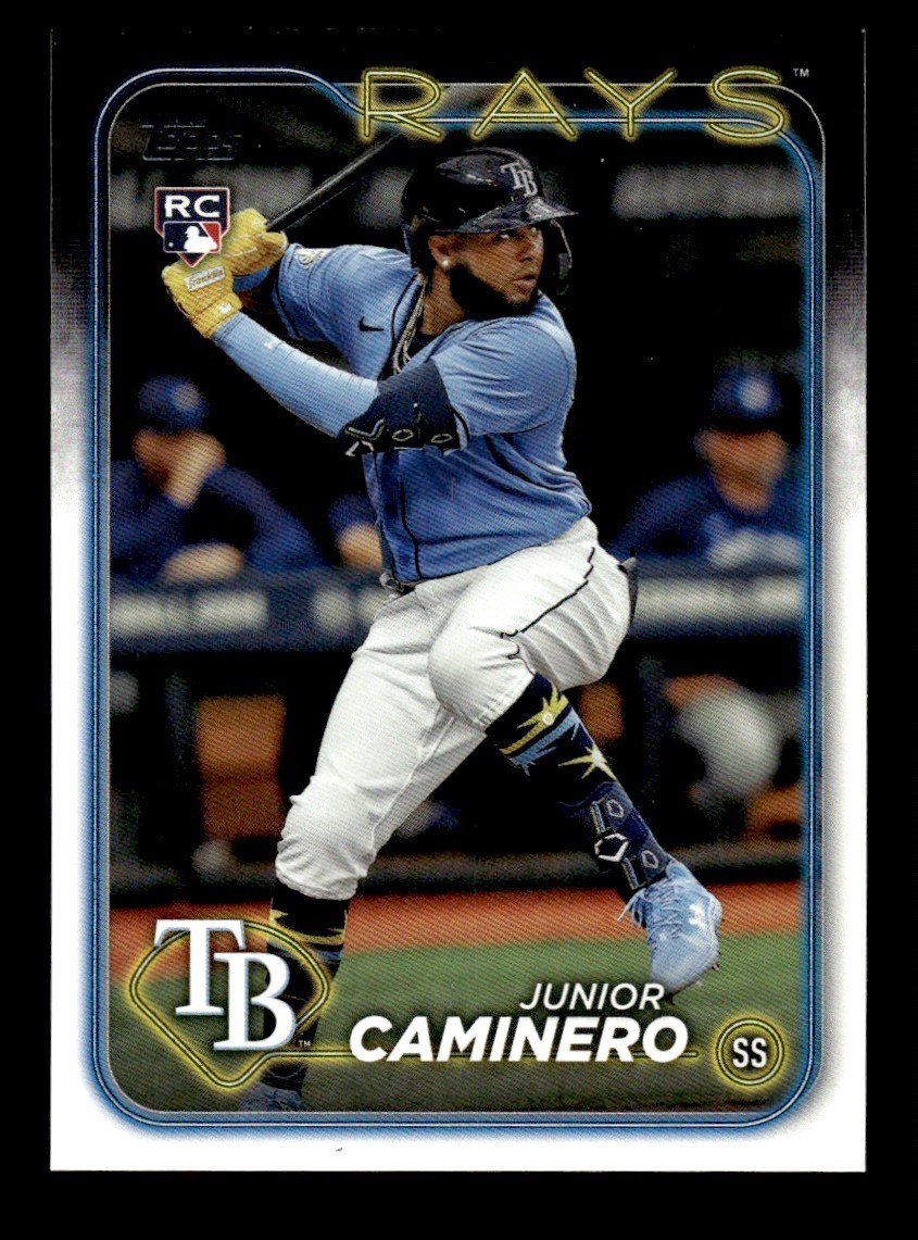 2024 Topps #628 Junior Caminero Rookie Tampa Bay Rays