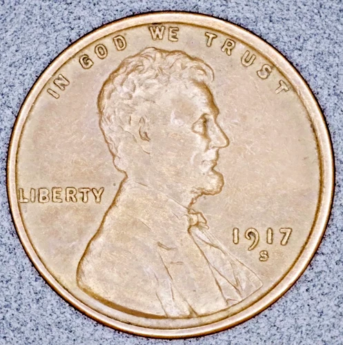 1917-S Lincoln Cent ~ XF/AU Condition - Better Date!!