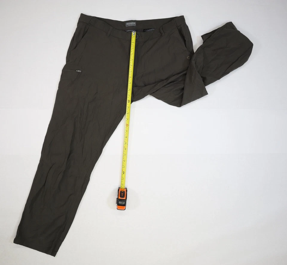 Pantalones Craghoppers Para Hombres 40 Regular Marrón Exterior Senderismo Ligeros Bolsillo con Cremallera Foto 4 de 4