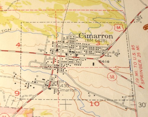 Vintage 1955-56? BSA Map of Philmont Boy Scout Ranch Cimarron, New Mexico - Picture 7 of 8