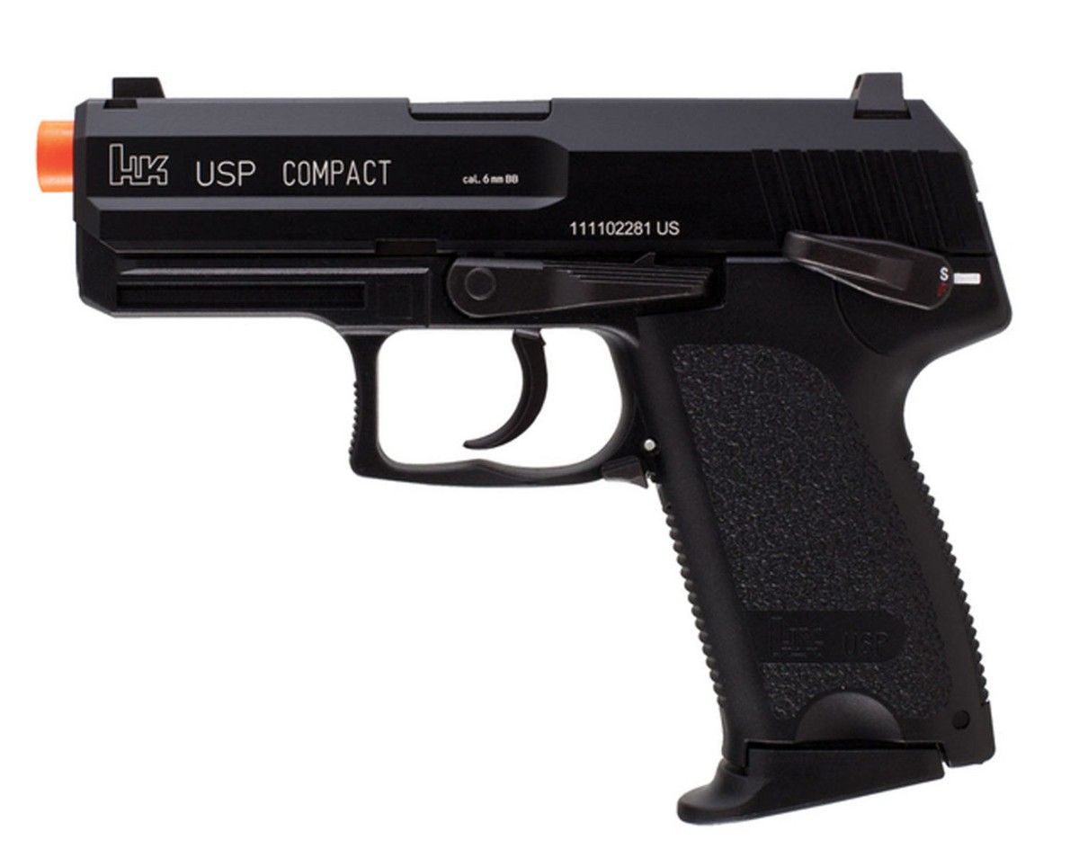 Heckler & Koch USP COMPACT 6mmガスガン KWA Heckler & Koch HK USP Compact Airsoft Pistol Black for
