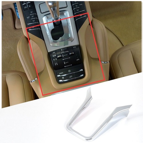 ABS Chrome Center Console Gear Shift Panel Trim Frame For Porsche Cayenne 11-17 - Bild 1 von 4