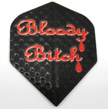 Amerithon BLOODY BITCH Dart Flights 100 Micron Ex-Tough 5 sets 15 flights 