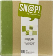 Simple Stories Sn p Binder 6"X8"-Green Pack of 1