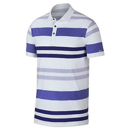 Nike Mens Dri-Fit Golf Polo Белый фиолетовый Sz Small AV4172-102 4790₽