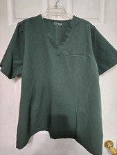 Mandala Scrub Top Size 2XL-Forest Green w/1 Chest Pocket-Chest 25.5"/L 28"