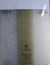 4 Anna Griffin Cricut Cuttlebug Embossing Folders 4 Borders 5.5" Double Hearts