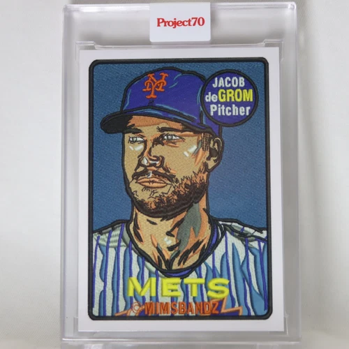 Jacob deGrom 239 2021 Topps Project 70 by Mimsbandz (1969 Topps) - PR: 1,289