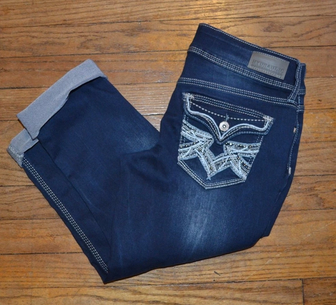 Hydraulic Bailey Low Rise Jeans Juniors Cropped Capri Jean HYDRAULIC Size 7 8