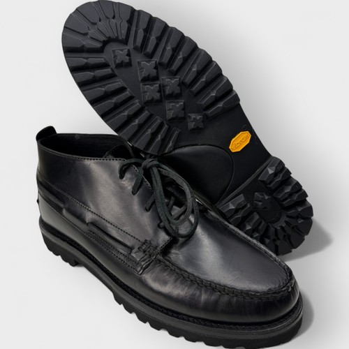 Sperry Top-Sider Men’s Authent Original Vibram Leather Chukka Boots Black Sz 11 - Picture 9 of 16
