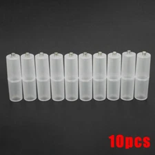 10Pcs AAA to AA Size Cell Battery Converter Adapter Battery Holder Case  Switch