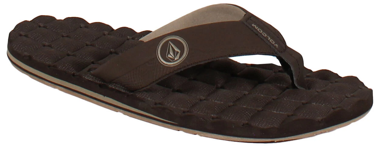 Volcom Recliner Sandal - Brown - New
