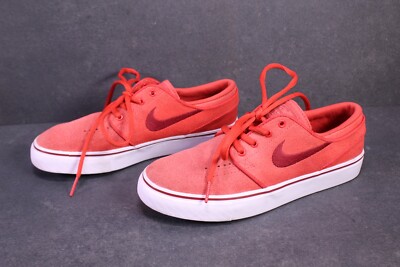 Nike SB Stefan Janoski Sneaker Skaterschuhe Gr. 36,5 rot weiß Suede Leder SB2210