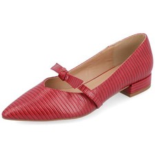 Journee Collection Women's Cait Flats Red 10 Wide