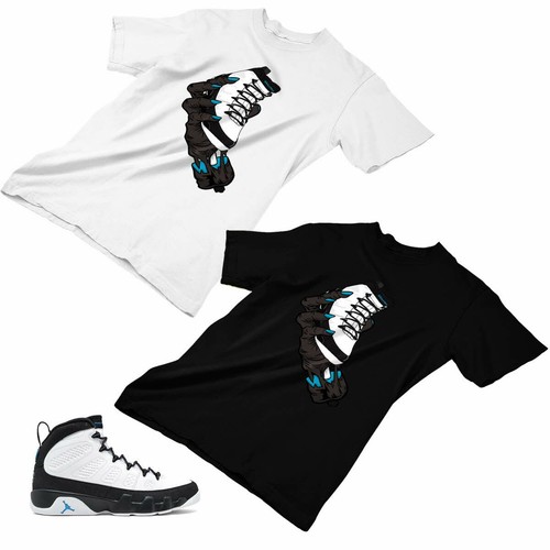 Jordan 9 Black Matching Custom Designed 
