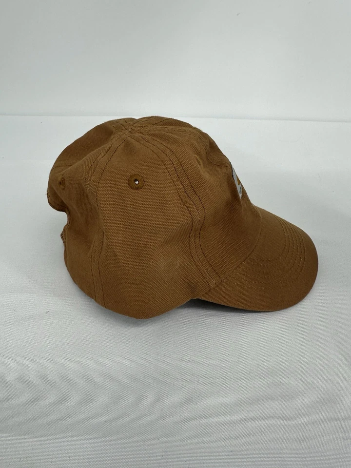 Gorra de béisbol Carhartt informal de lona marrón tostado bebé bebé elástico Foto 2 de 4
