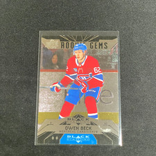 Owen Beck #BD-27 Black Diamond Rookie Gems 23-24 Upper Deck Extended Series 