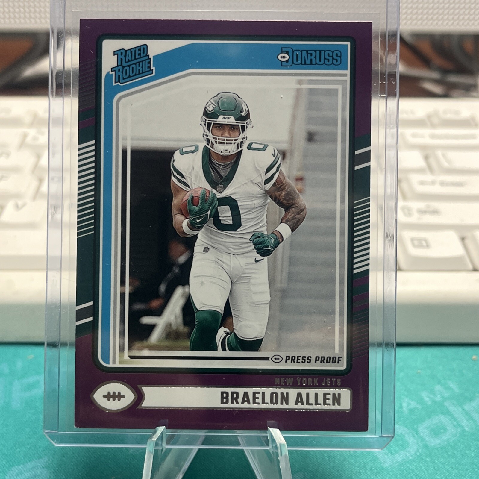 2024 Panini Donruss - Rated Rookie Purple Press Proof #306 Braelon Allen (RC)