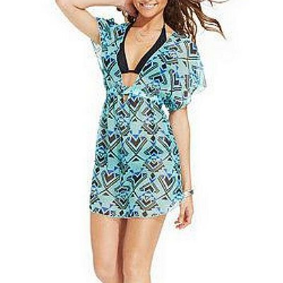 sheer swim cover up