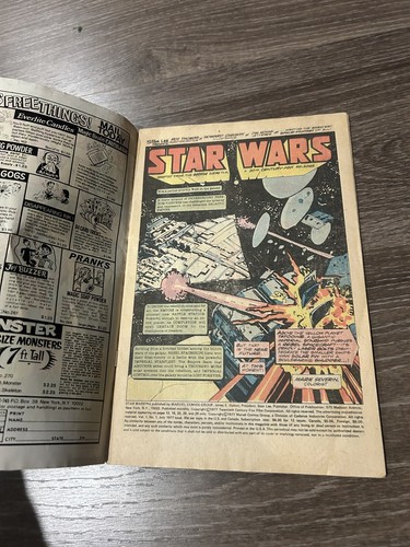 Star Wars #1 1977 Marvel Comic Luke Skywalker Rare Movie Earth Vader 1st Print - Picture 8 of 8